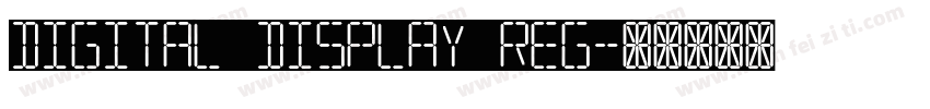 Digital Display Reg字体转换
